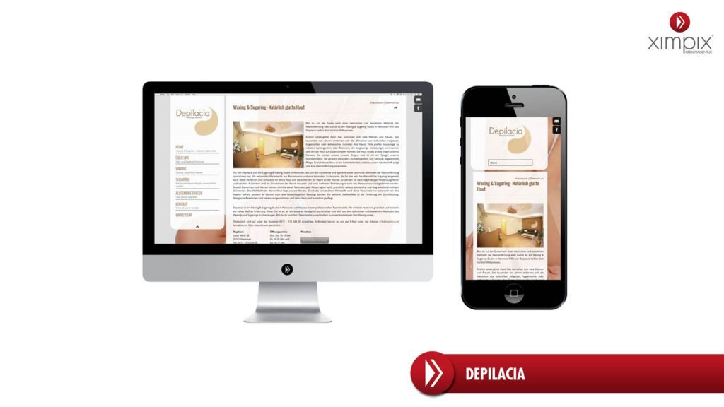 Webdesign Hannover Referenz Depilacia